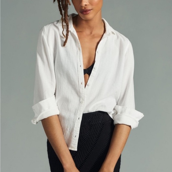 Cloth & Stone | White Button Down Shirt, Size M - Picture 1 of 6